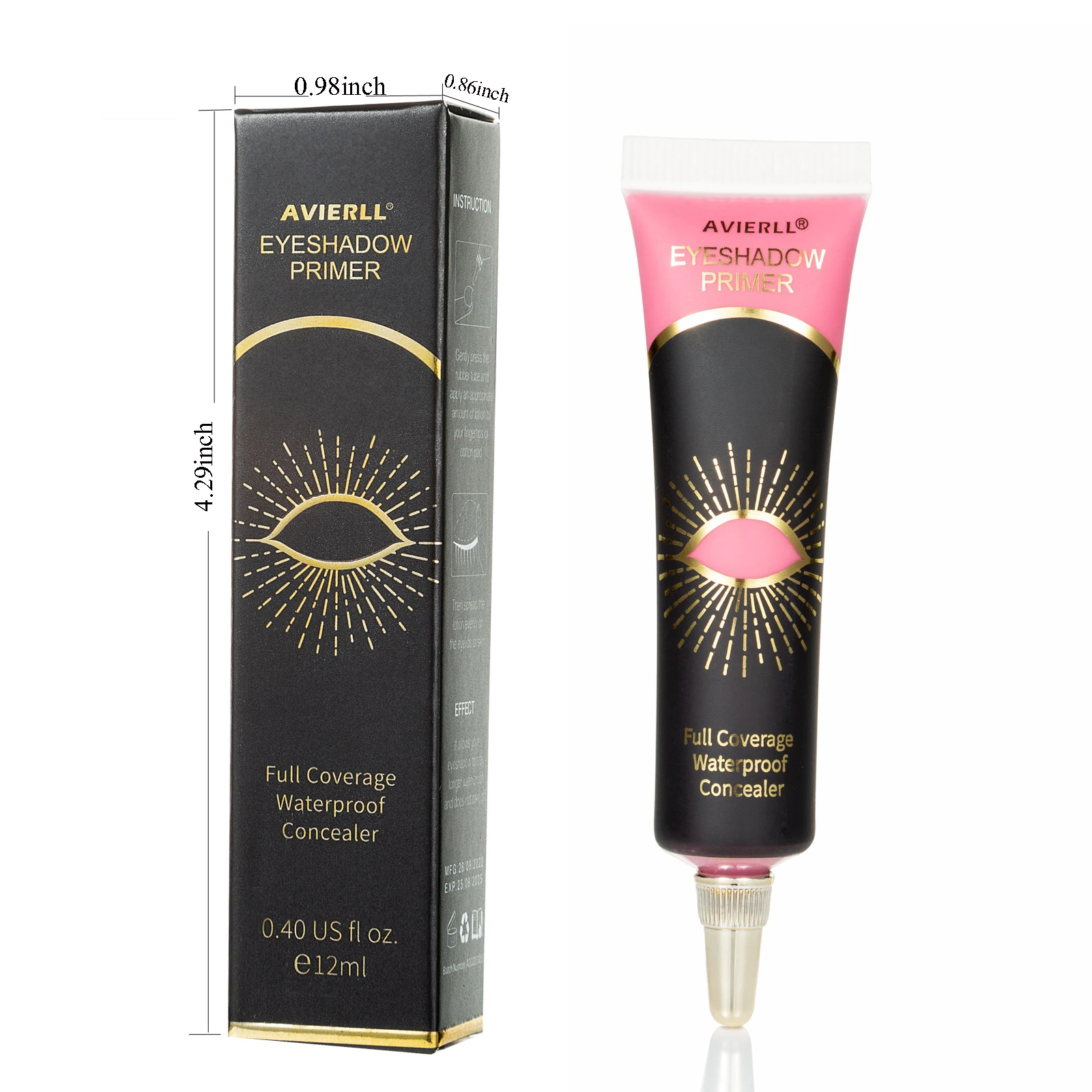 Long-Lasting Matte Eyeshadow Primer: Waterproof, Full-Coverage Eye Makeup Base in Medium Cream Form - Image 5