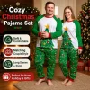 Long Sleeve Christmas Pyjamas Set Christmas Tree Socks Couple Christmas Outfit Two Piece Set Round Neck Family Matching Pyjamas