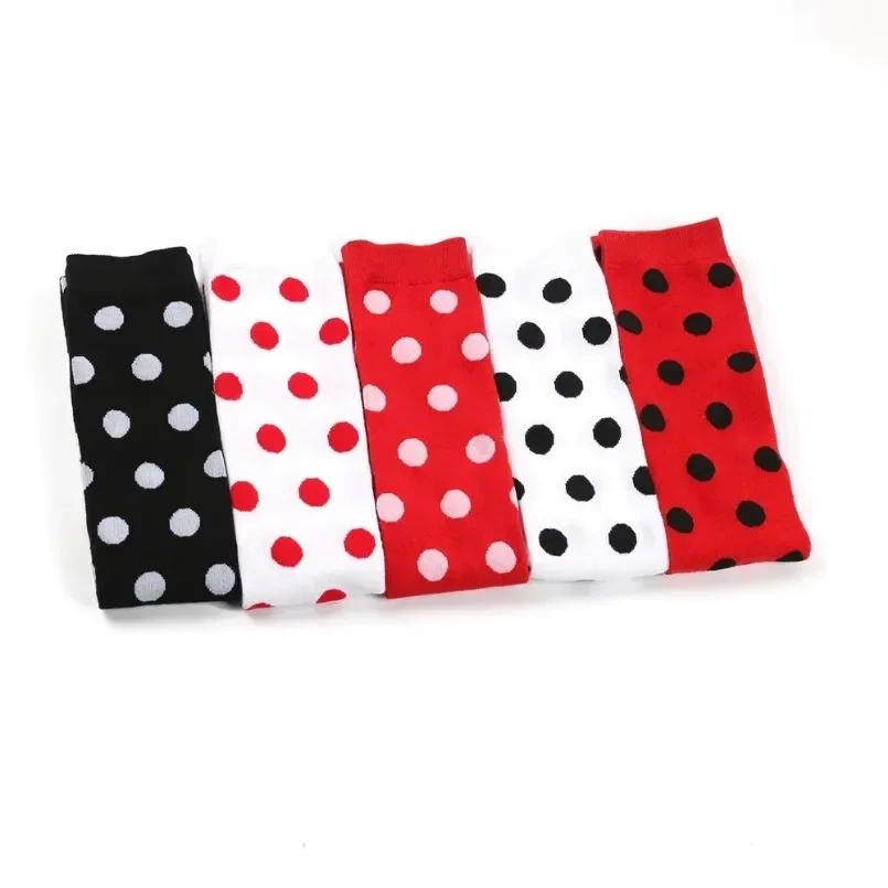 Long Socks Womens Over Above Knee Striped Thigh High Stockings Polka Dot Ladies Black White Pink Cosplay Lolita Harajuku Y2k - Image 5