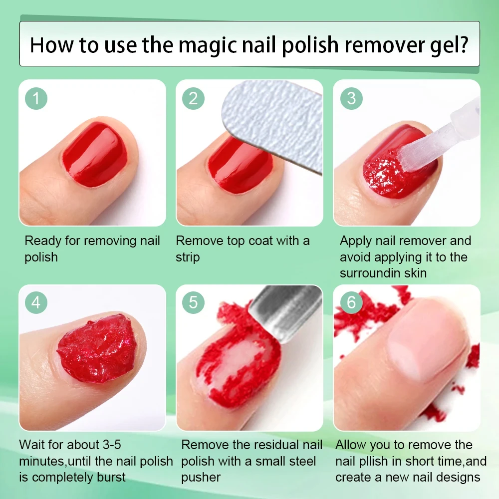 MAFANAILS 15ml Magic Remover Nail Gel Polish Remover UV Gel Polish Fast Remove Semi Permanent Varnish Polish Cancel Glue 15&ml - Image 4