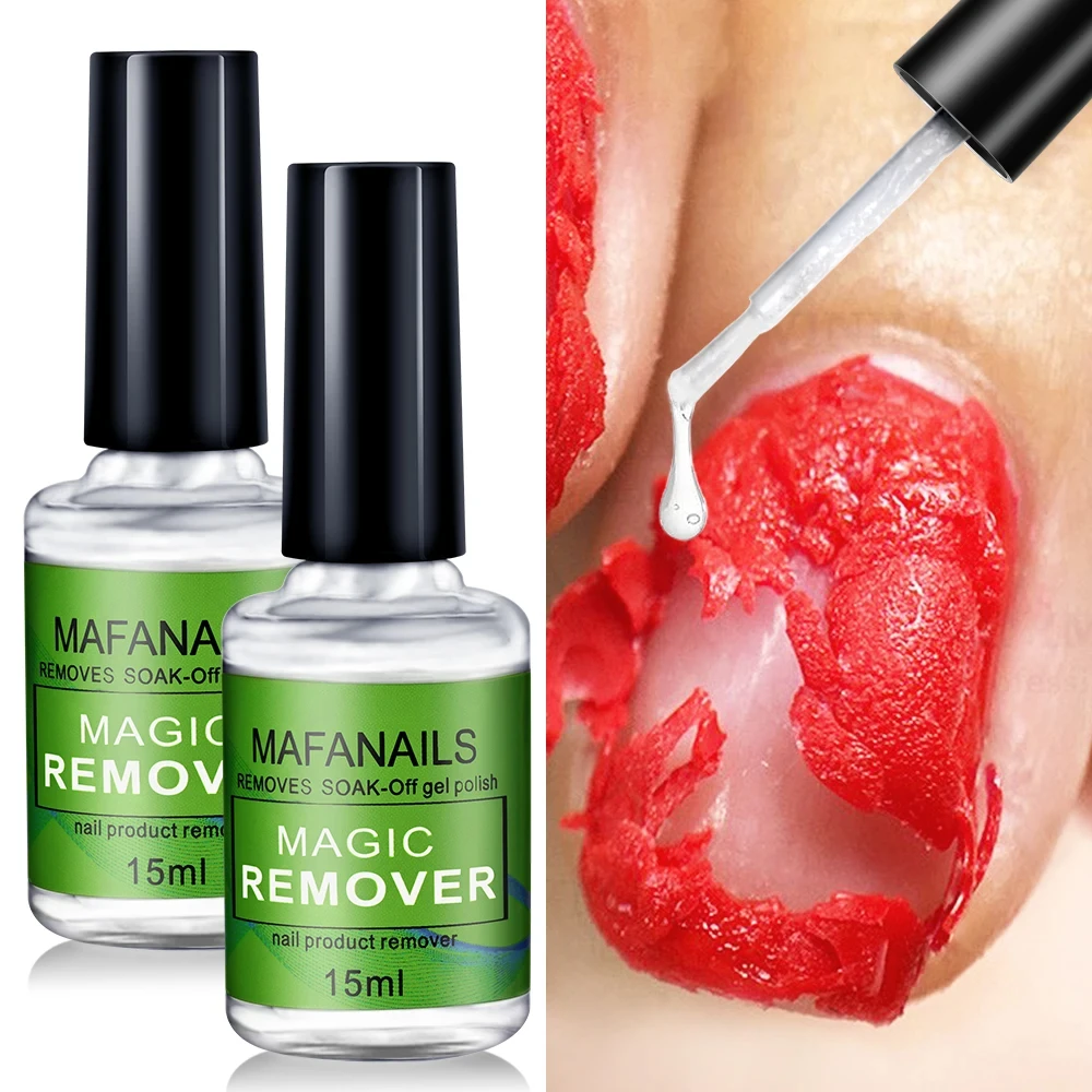 MAFANAILS 15ml Magic Remover Nail Gel Polish Remover UV Gel Polish Fast Remove Semi Permanent Varnish Polish Cancel Glue 15&ml - Image 6