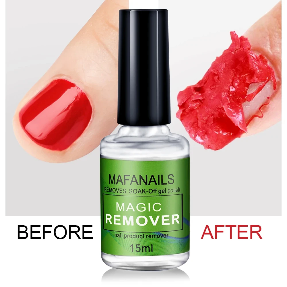MAFANAILS 15ml Magic Remover Nail Gel Polish Remover UV Gel Polish Fast Remove Semi Permanent Varnish Polish Cancel Glue 15&ml - Image 3