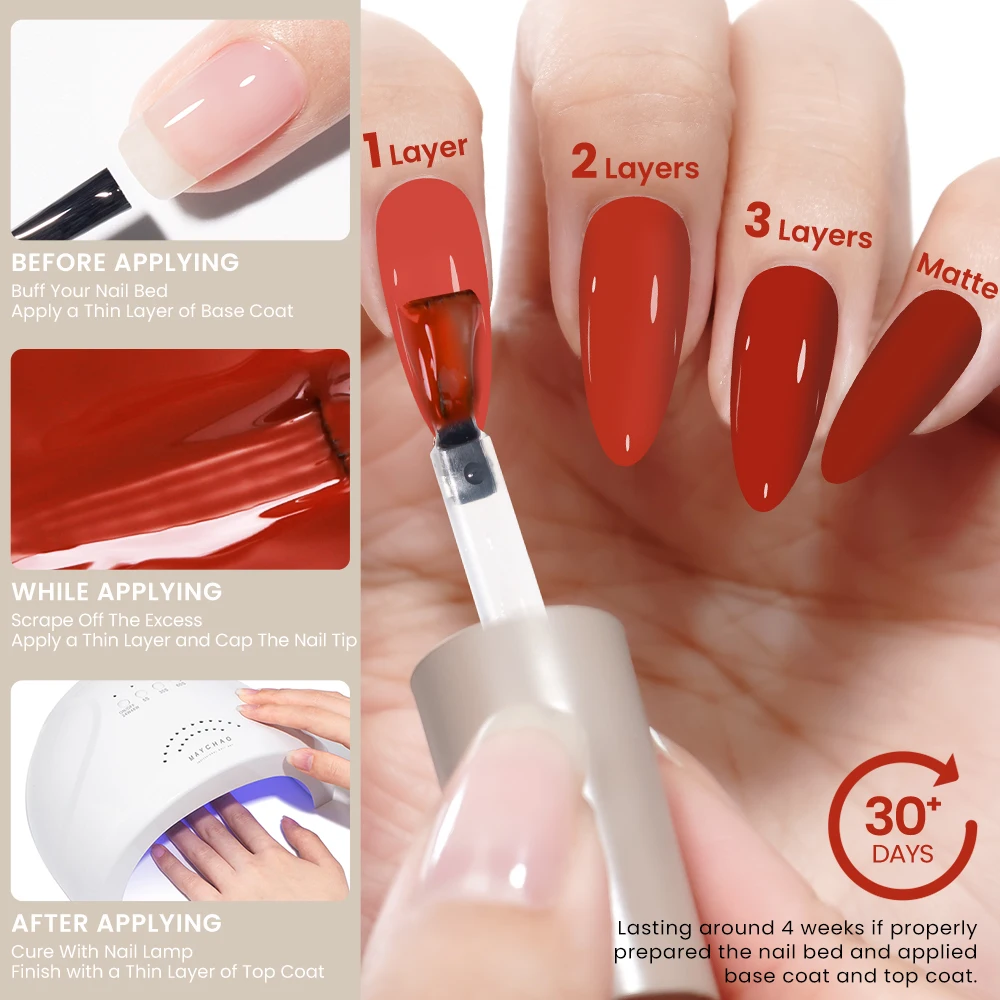 MAYCHAO 12ml Gel Nail Polish Set Professional Salon Nail Art Gels Varnish UV LED Semi Permanent Nail Lacquer Nail Supplies - Image 4