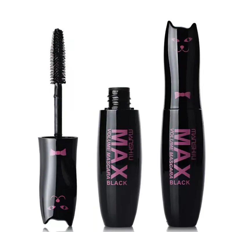 Make Up MAX Volume Curling Mascara Waterproof Thick Lengthening Lash Extention Natural Makeup Eyelashes Black Cat Kitty Cute - Image 4