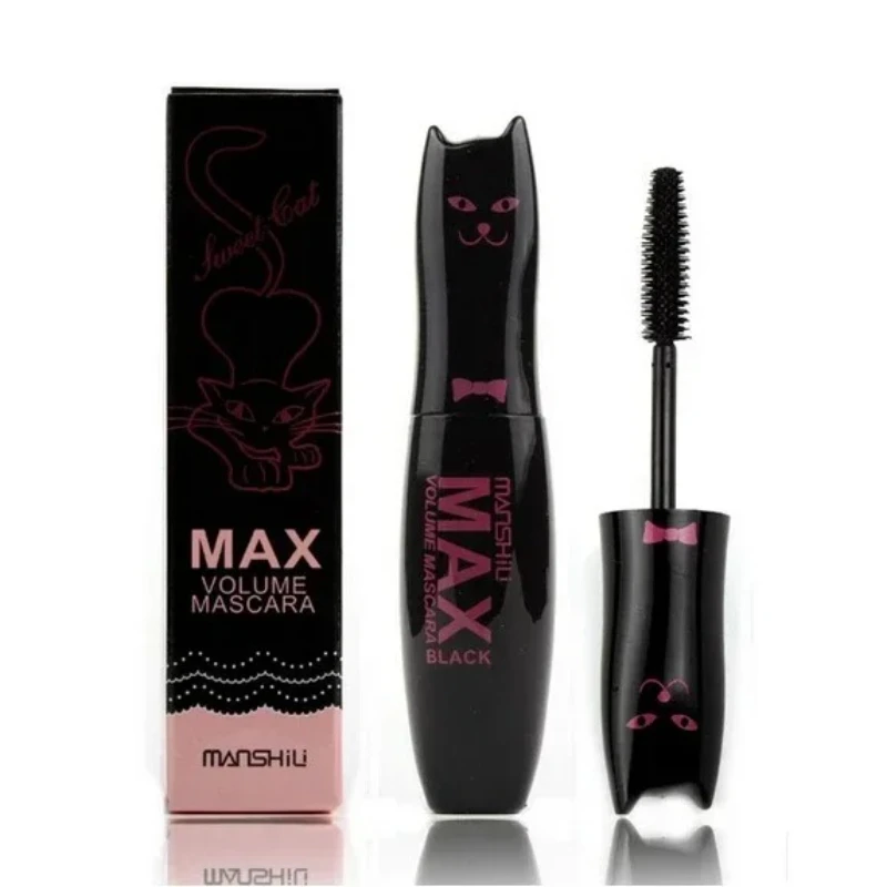 Make Up MAX Volume Curling Mascara Waterproof Thick Lengthening Lash Extention Natural Makeup Eyelashes Black Cat Kitty Cute - Image 3
