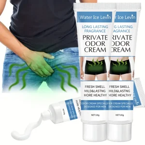 Male Private Part Odor Removal Cream Mild Gentle Formula Long Lasting Fresh Scent Men Intimate Body Deodorant Cream 20g