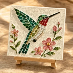 Marine Life Ocean Animal Art Supplies, Coastal Sea Glass Mosaic DIY Craft Kit, Stress‑Relief Handmade Hobby Gift for Adults
