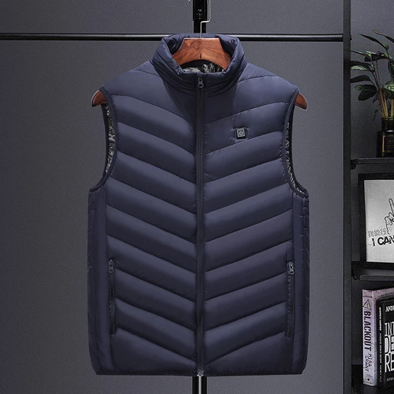 Men Autumn And Winter High Quality Heated Vest Zones Electric Heated Jackets Men Graphene Heat Coat USB Heating Padded Jacket - Image 4