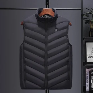 Men Autumn And Winter High Quality Heated Vest Zones Electric Heated Jackets Men Graphene Heat Coat USB Heating Padded Jacket