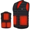 Men Autumn Outdoor USB 5 Places Infrared Heating Vest Jacket Winter Flexible Electric Thermal Clothing Waistcoat Fishing Hiking