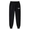 Men Everlast Letter Print Joggers Elastic Drawstring Waist Sweatpants Side Pockets Tapered Ankle Cuff Sports Gym Running S-3XL