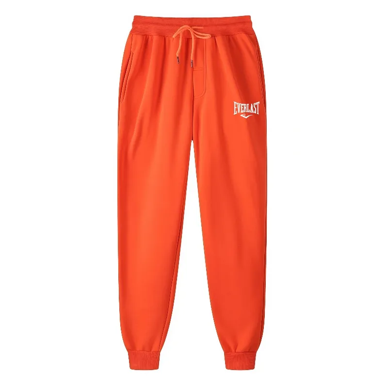 Men Everlast Letter Print Joggers Elastic Drawstring Waist Sweatpants Side Pockets Tapered Ankle Cuff Sports Gym Running S-3XL - Image 4