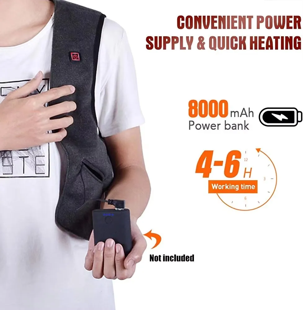 Men Outdoor Vest Heated Vest Electric Heated Vest Men Graphene Heat Coat USB Heating Padded Vest - Image 4