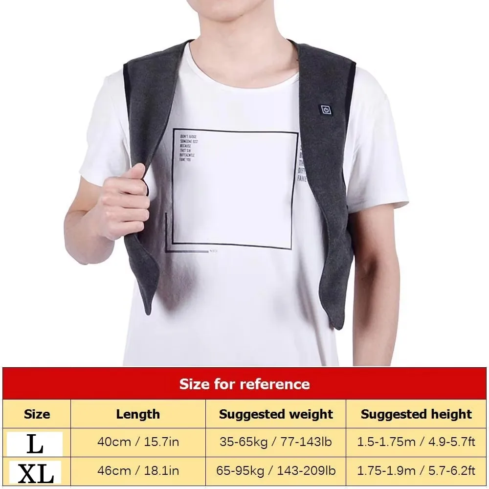 Men Outdoor Vest Heated Vest Electric Heated Vest Men Graphene Heat Coat USB Heating Padded Vest - Image 5