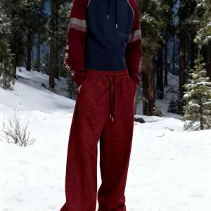 Men's Athletic Trainning Joggers Casual Loose Fit Sweatpants Spring Fall Fleece Lined Pants Elastic Waist Drawstring Trousers
