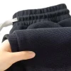 Men's Spring-Autumn Trendy Brand Loose-Fitting Stretchy Straight-Leg Sweatpants. Waffle Fabric. Micro-Bouncy Sporty Casual Pants