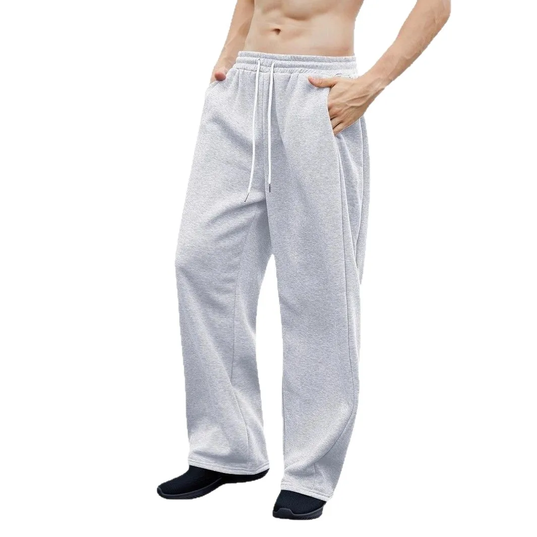 Mens Sweatpants Straight Fit Joggers for Sports and Streetwear Loose Oversized Casual Pant Drawstring Multi-pocket Men Long Pant - Image 6