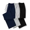 Mens Sweatpants Straight Fit Joggers for Sports and Streetwear Loose Oversized Casual Pant Drawstring Multi-pocket Men Long Pant