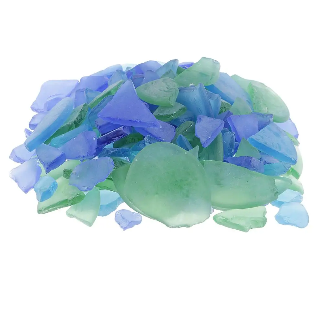 Mixed Of Sea Glass, Forsted Glass & Beach Glass - 500g - 1-4cm - Crafts DIY Mixed Of Sea Glass, Forsted Glass & Beach Glass - 500g - 1-4cm - Crafts DIY