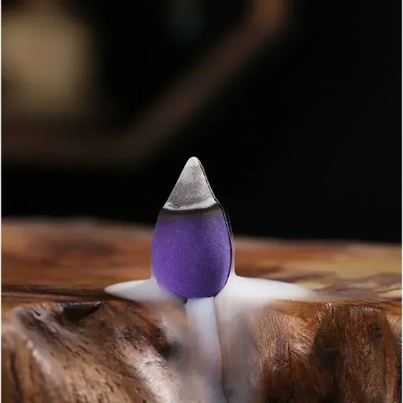 Mixed Waterfall Smoke Backflow Natural Incense Cone Incense Cone Lavender Multi-scented Suitable for Places Tea Room Yoga Room - Image 4