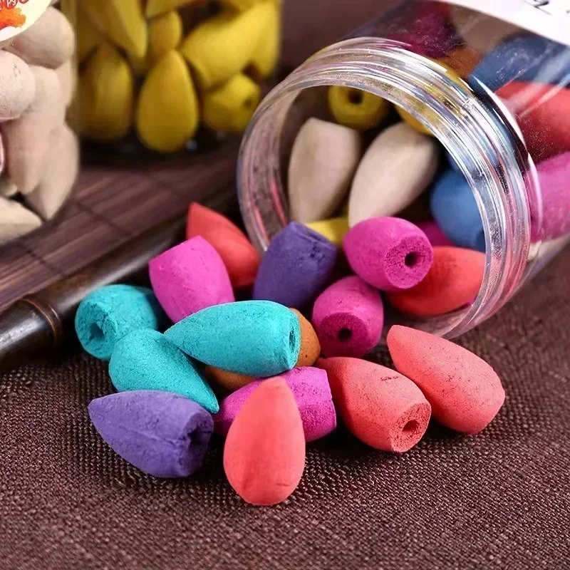 Mixed Waterfall Smoke Backflow Natural Incense Cone Incense Cone Lavender Multi-scented Suitable for Places Tea Room Yoga Room - Image 2