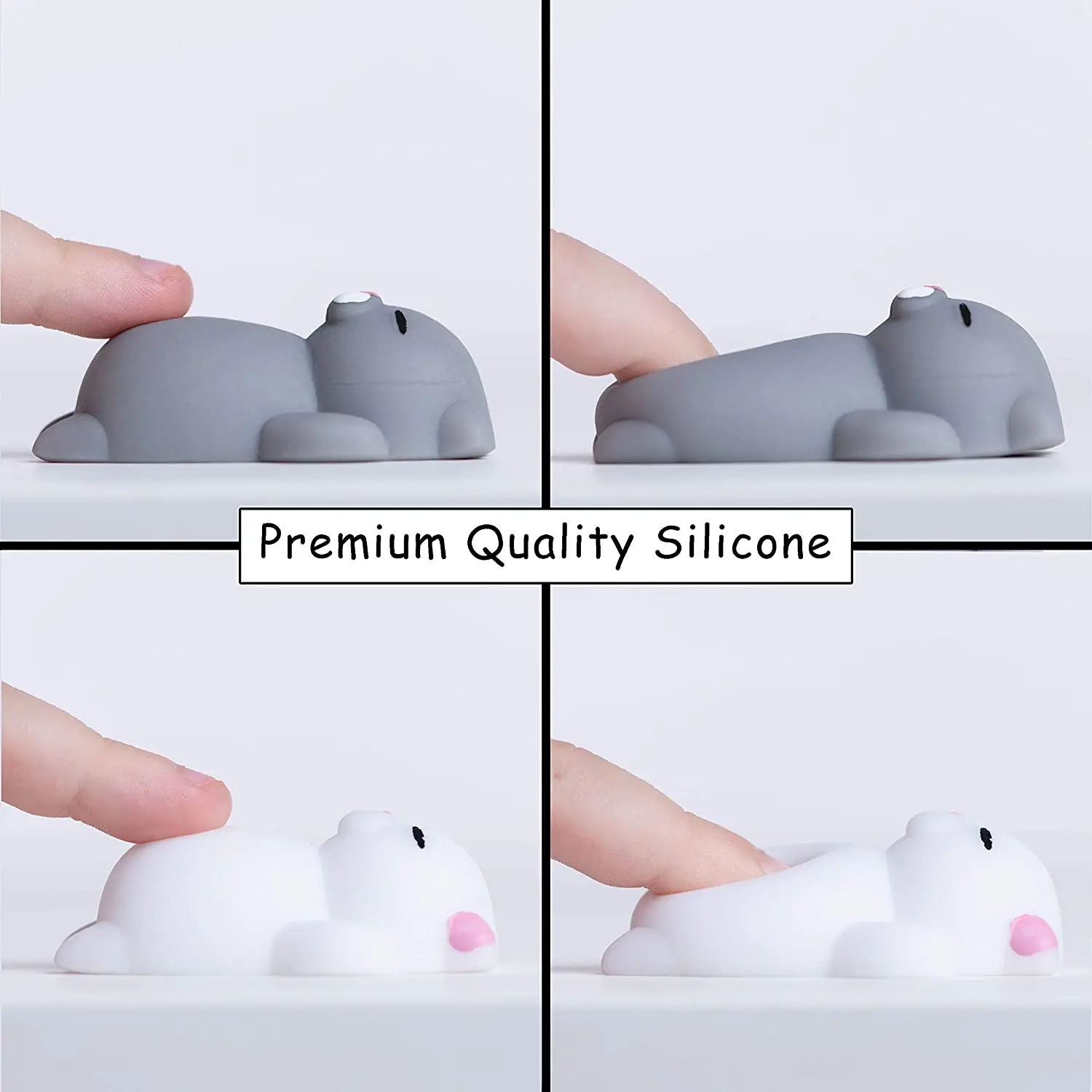 Mochi Squishy Cat Paw 5Pcs Kawaii Fidget Toy Stress Relief Squeeze Toy for Kids Adults Birthday Party Gift Goodie Bag Stuffer - Image 4