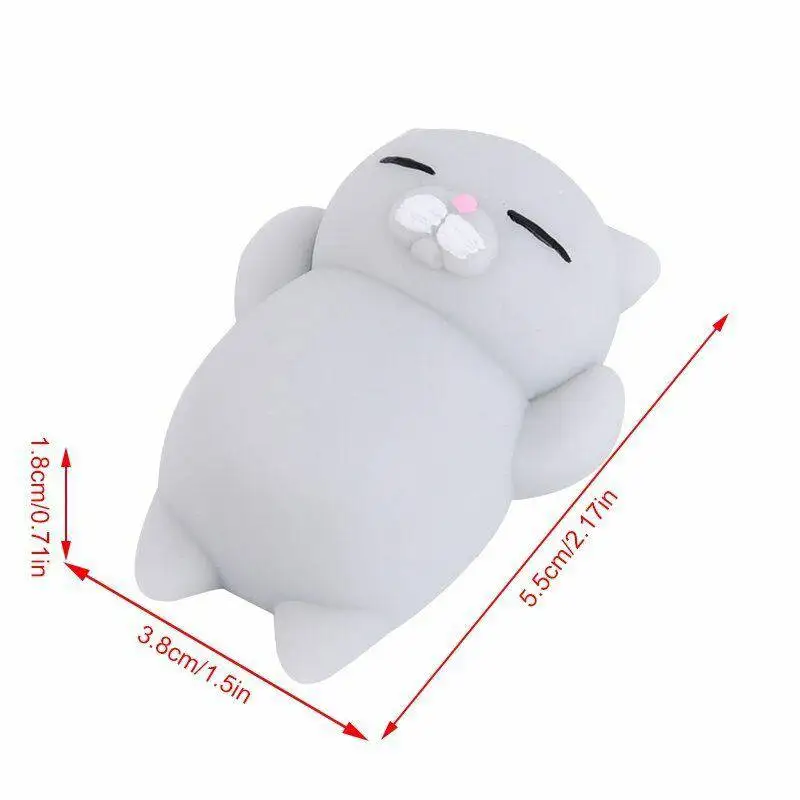 Mochi Squishy Cat Paw 5Pcs Kawaii Fidget Toy Stress Relief Squeeze Toy for Kids Adults Birthday Party Gift Goodie Bag Stuffer - Image 6