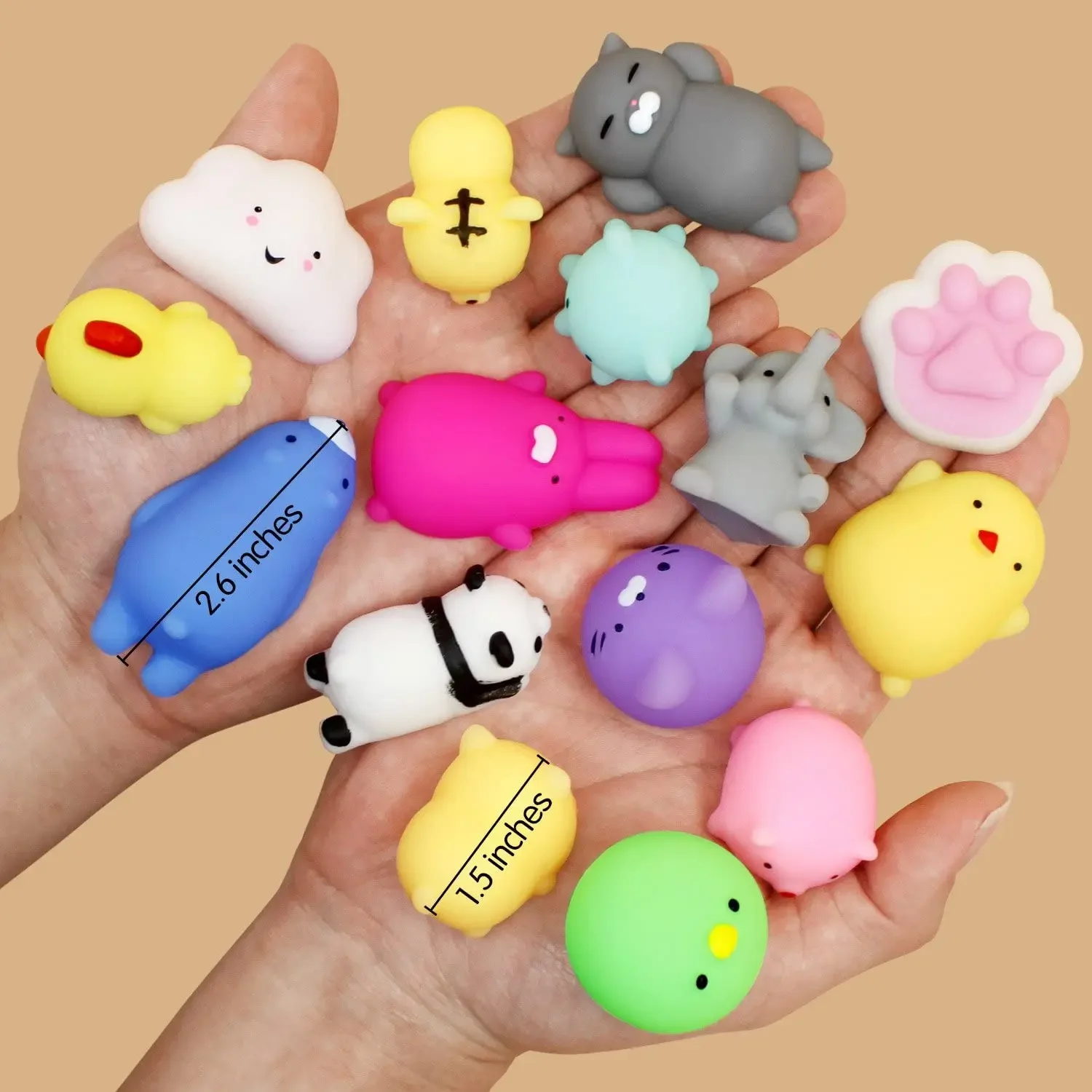Mochi Squishy Toys 10Pcs Kawaii Animals Squishies Party Favors Birthday Gifts Goodie Bag Stuffers for Boys Girls Teens Adults - Image 4