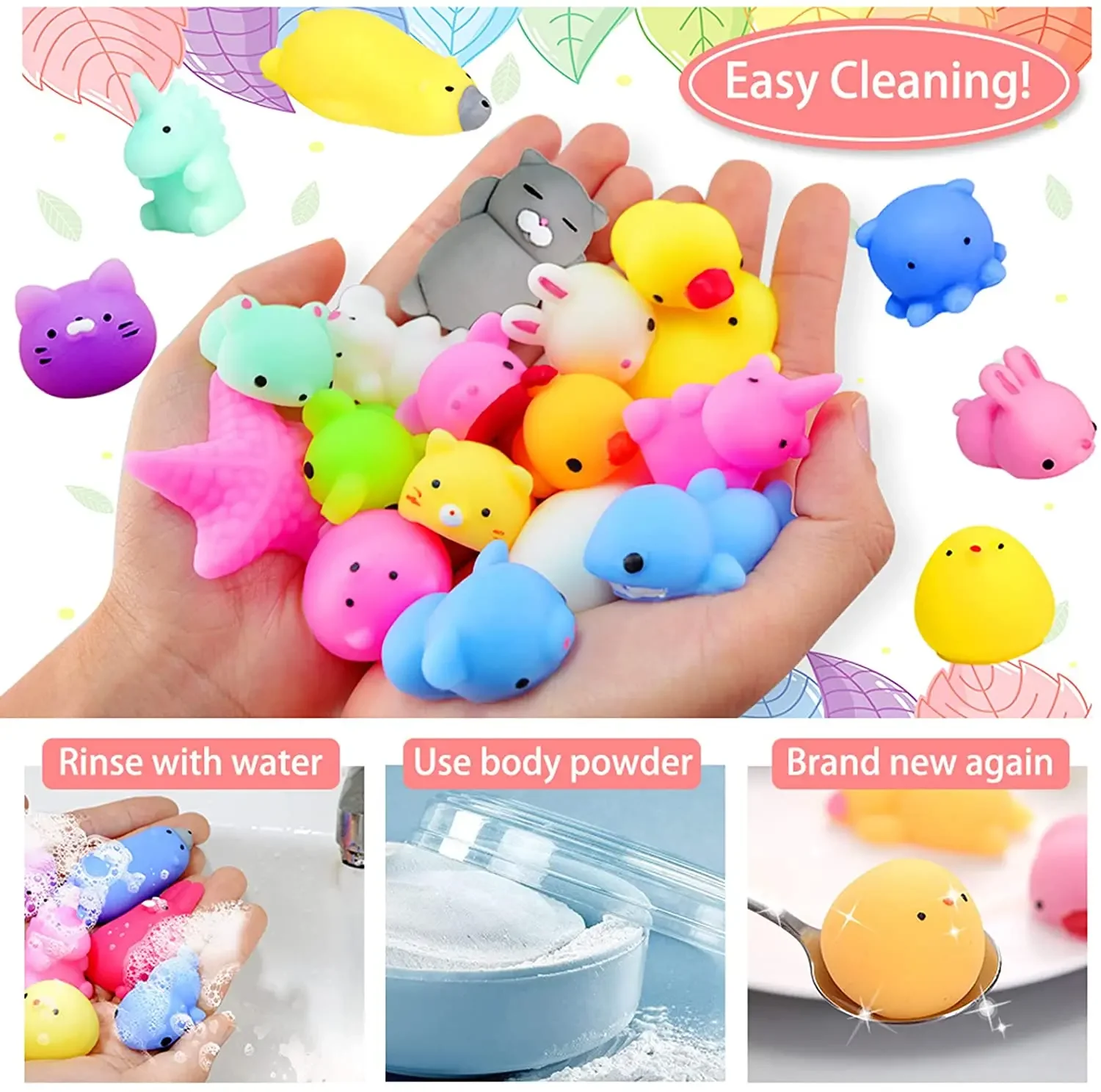 Mochi Squishy Toys 10Pcs Kawaii Animals Squishies Party Favors Birthday Gifts Goodie Bag Stuffers for Boys Girls Teens Adults - Image 6