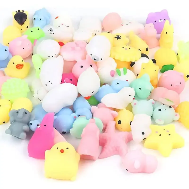 Mochi Squishy Toys 10Pcs Kawaii Animals Squishies Party Favors Birthday Gifts Goodie Bag Stuffers for Boys Girls Teens Adults