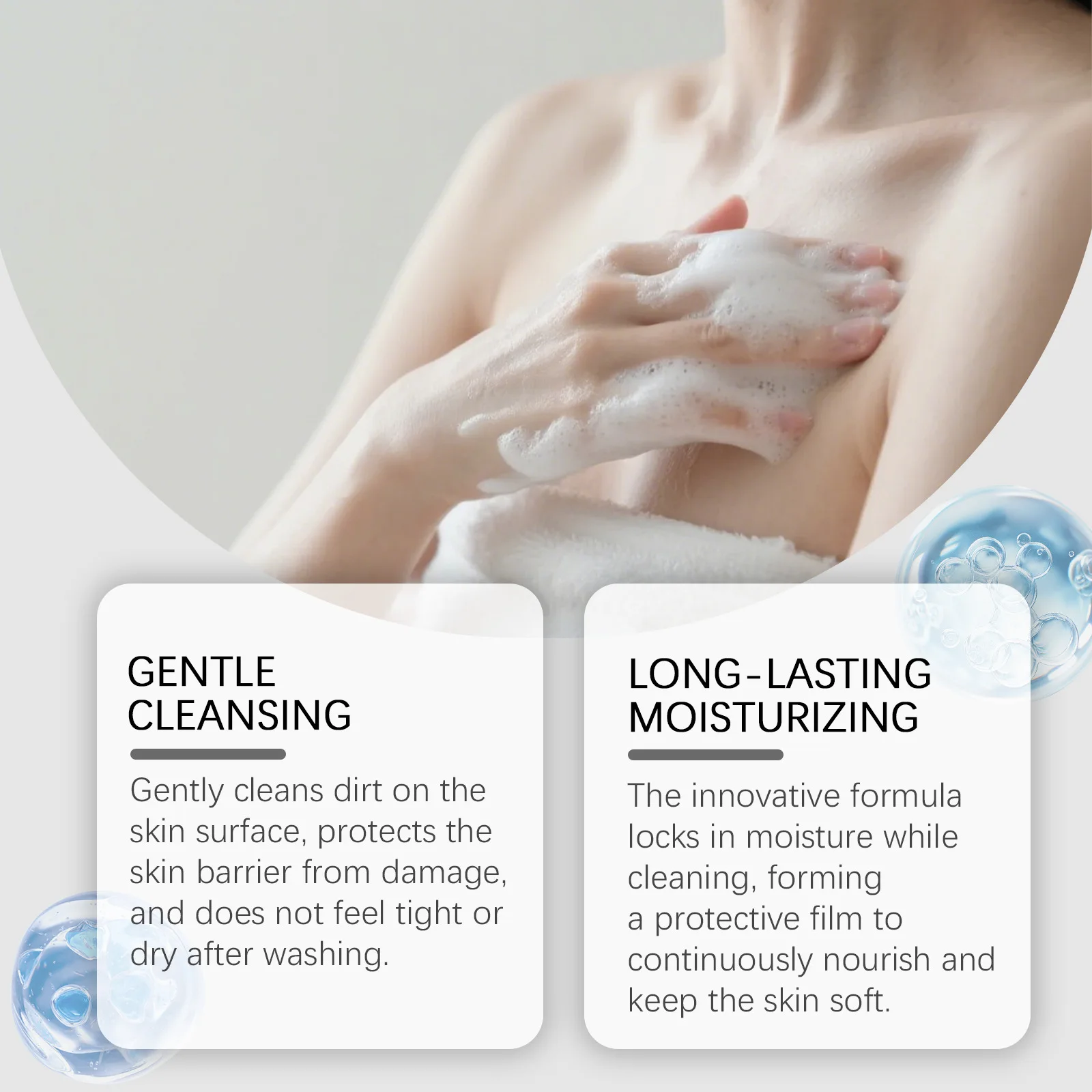 Moisturising Persimmon Body Wash Eliminating Body Odor Smooth Soft Deep Nourishing Refreshing Deodorizing Exfoliating Shower Gel - Image 4