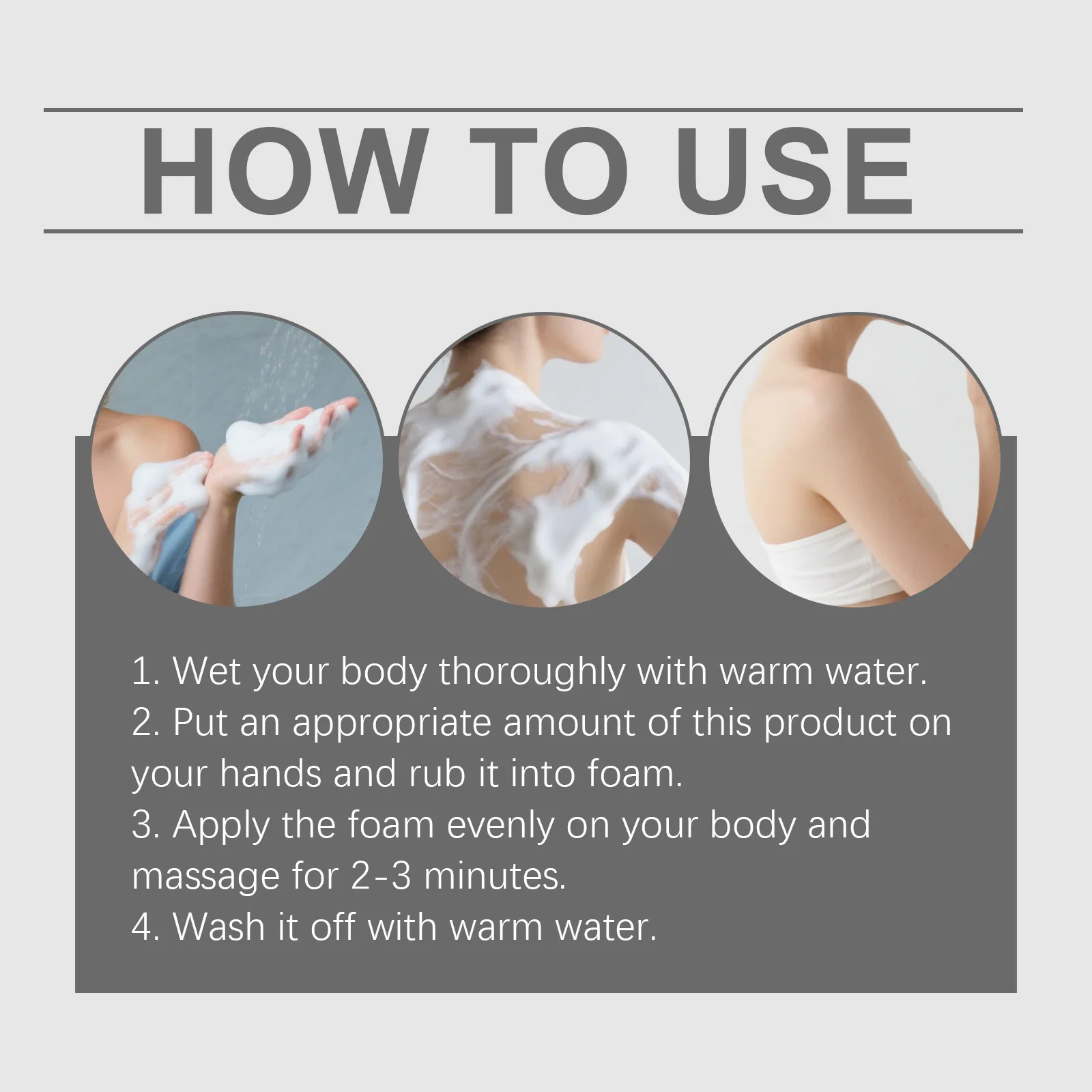 Moisturising Persimmon Body Wash Eliminating Body Odor Smooth Soft Deep Nourishing Refreshing Deodorizing Exfoliating Shower Gel - Image 6