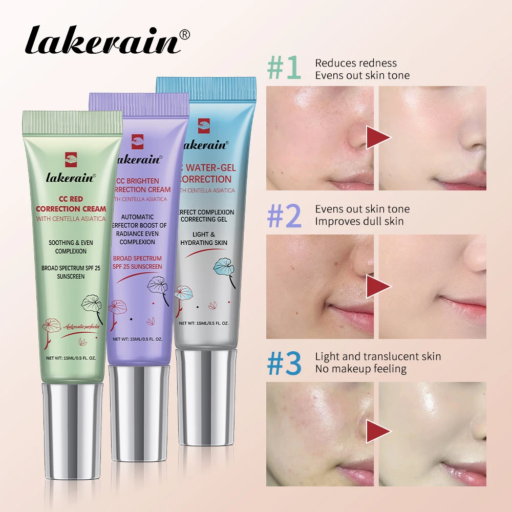 Moisturizing CC Brighten Correction Cream Waterproof Anti-sweat Makeup Before Concealer Lasting Women Makeup erborian Cosmetics - Image 4