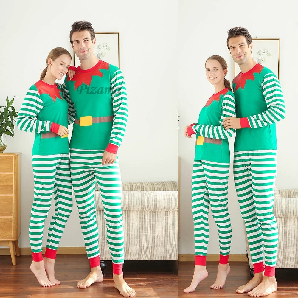 Mommy and Me Clothes 2024 New Christmas Pajamas Set for Family 100 Cotton Sleepwear Adults Kids 2 Pieces Suit Xmas Look Outfits - Image 4