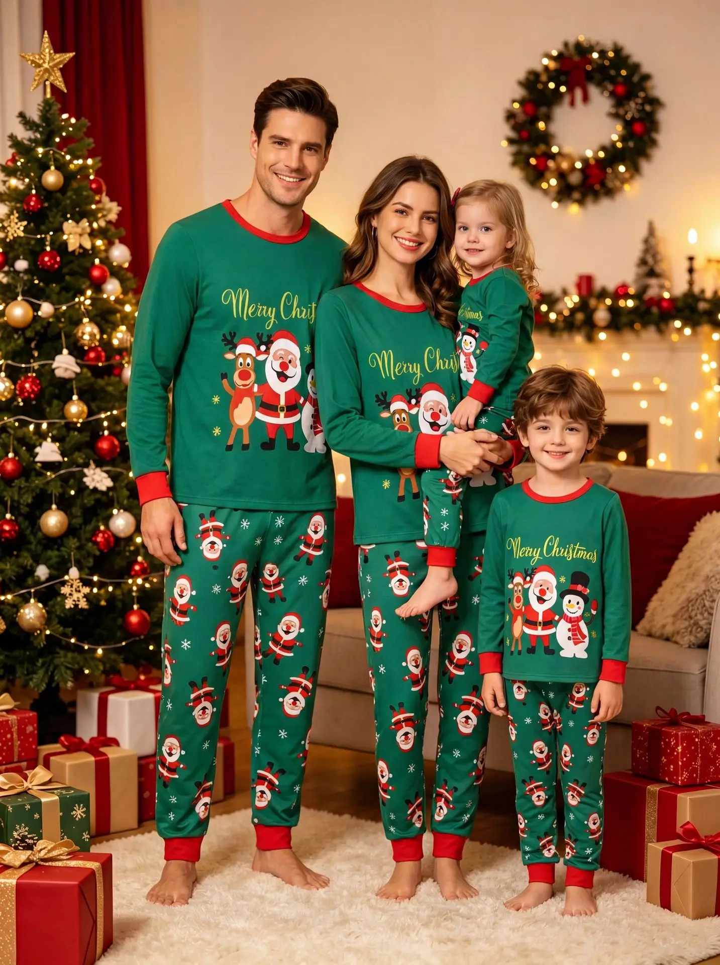 Mother Daughter Matching Clothes Mom Matching Look Pajamas Christmas Family Outfit Set Familiar Familia Familia Clothing Sibling