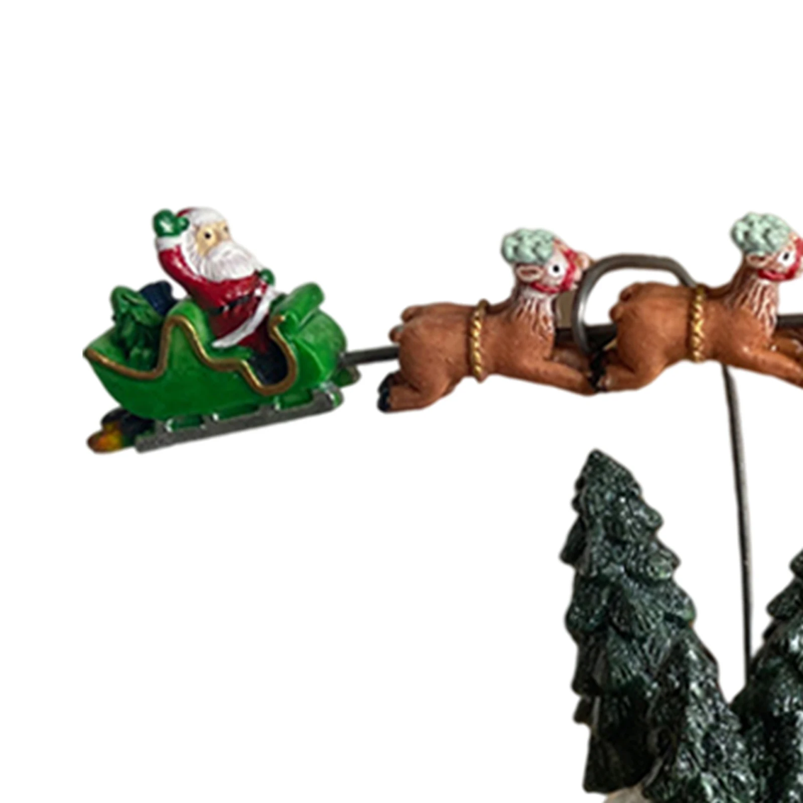 Multi Color Flaming Sleigh National Lampoons Christmas Vacation Village for Wine Cabinet Office Dining Room Gift Decorative - Image 6