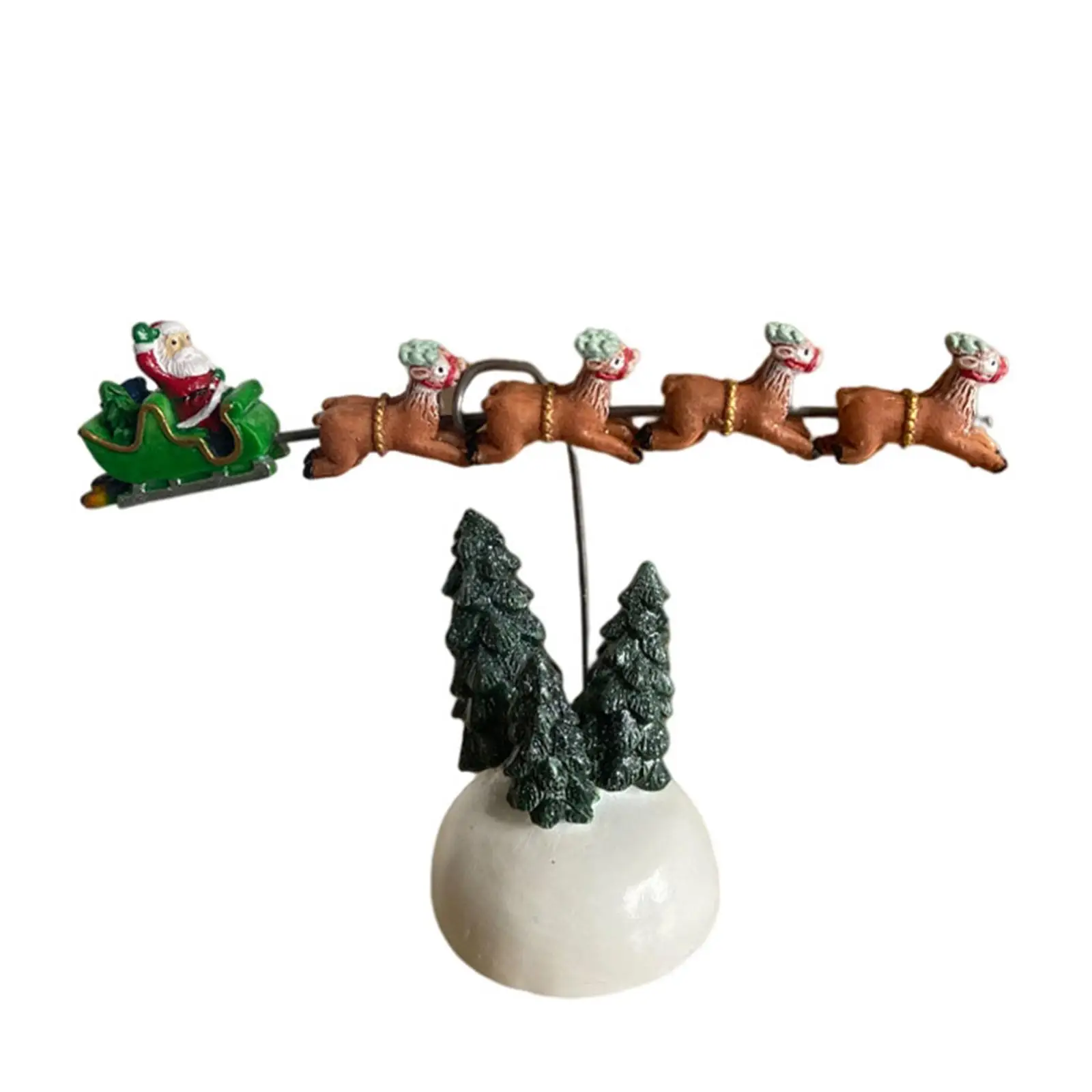 Multi Color Flaming Sleigh National Lampoons Christmas Vacation Village for Wine Cabinet Office Dining Room Gift Decorative