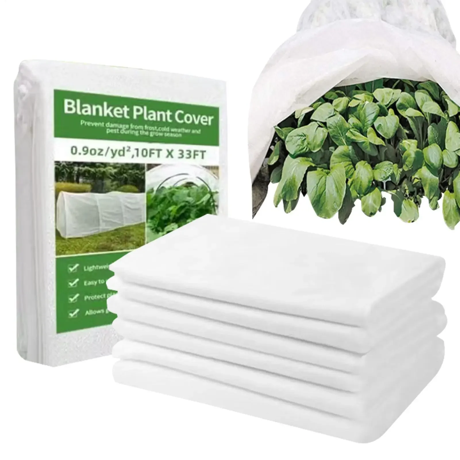 Multi-size DIY Plant Covers Freeze Protection Floating Row Blanket for Fruit Vegetable Tree Winter Cold Weather Yard Garden Tool - Image 3