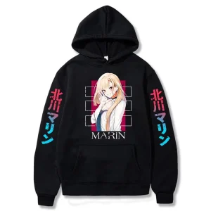 My Dress-Up Darling Marin Kitagawa Hoodie Men Women Cotton Graphic Printed Pullover Streetwear 2026 Summer Casual Retro Hot Sale