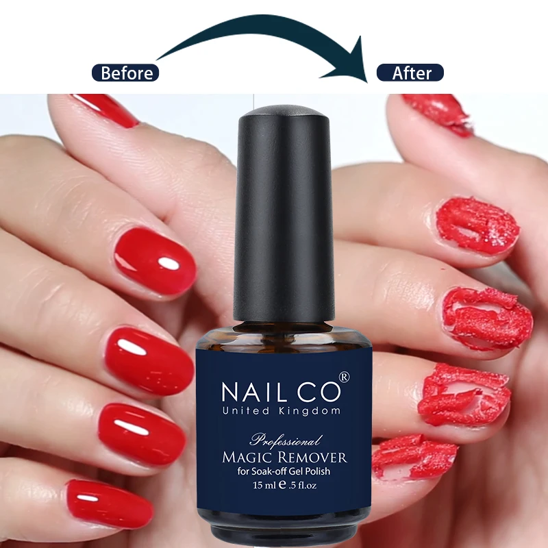 NAILCO 15ml Magic Fast Nail Gel Polish Remover Clean UV Soak Off Semi Permanent Varnish Nail Art Removal Tools Manicure Product - Image 2