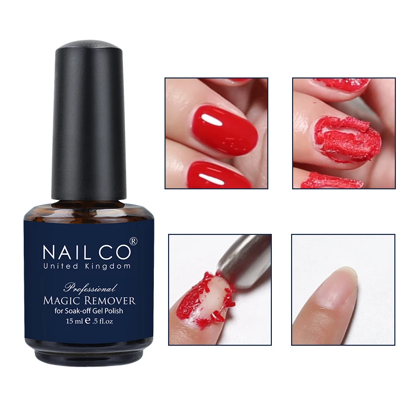 NAILCO 15ml Magic Fast Nail Gel Polish Remover Clean UV Soak Off Semi Permanent Varnish Nail Art Removal Tools Manicure Product - Image 5
