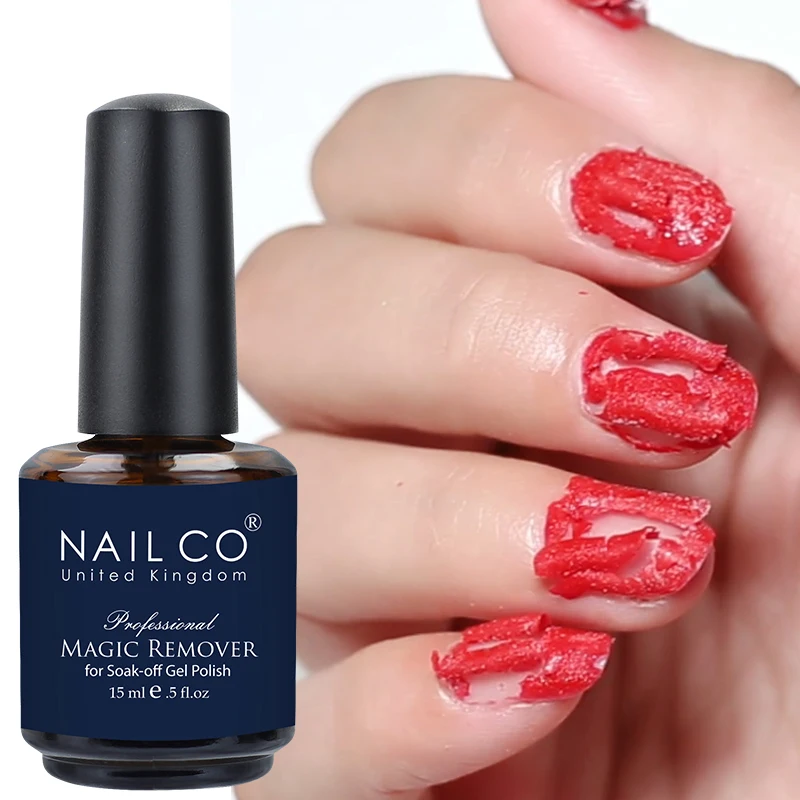 NAILCO 15ml Magic Fast Nail Gel Polish Remover Clean UV Soak Off Semi Permanent Varnish Nail Art Removal Tools Manicure Product - Image 3