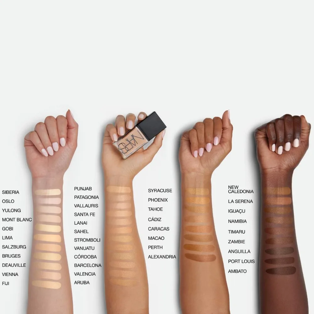NARS Square Bottle Foundation Make-up Smooth Oil Control Light Reflecting Skin Improving Medium Coverage Liquid Foundation - Image 5