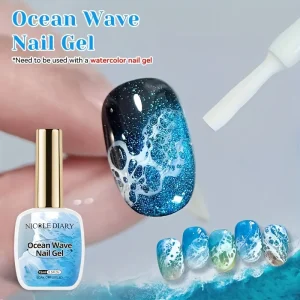 NICOLE DAIRY 15ml Bubble Ocean Wave Gel White Gel Nail Polish Summer Nail Poke Varnish UV LED Soak Off Gel For Nail Art Manicure