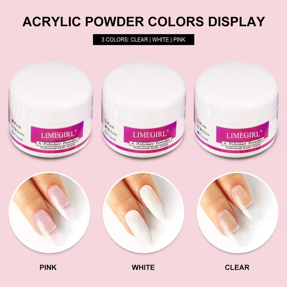 Nail Acrylic Powder and Liquid Monomer Nails Art Decoration For Manicure Set Kit Crystal Nail Glitter 3D Nail Tips Carving Tools - Image 4