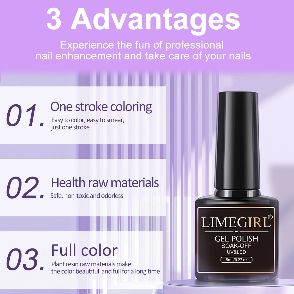 Nail Extension Kit Acrylic Gel Polish Nail Polish with UV LED Nail Lamp Manicure Kit and Base Coat Top Coat for Salon and Home - Image 2