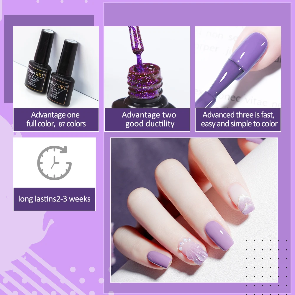 Nail Extension Kit Acrylic Gel Polish Nail Polish with UV LED Nail Lamp Manicure Kit and Base Coat Top Coat for Salon and Home - Image 3