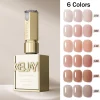 Nail Gel 15ml Ice-Transparent Nude Pink Nail Polish Full Set of Phototherapy Gel Suitable for Nail Salon DIY