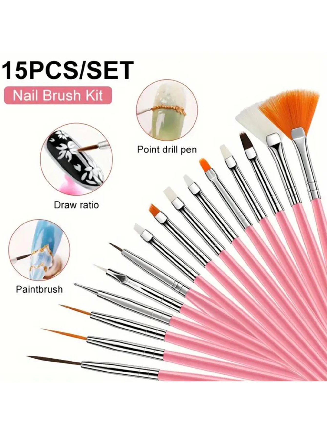 Nail Set Nail Extension Gel Nail Polish Set Acrylic Kit Polyethylene Nail Gel Set with UV LED Nail Lamp Gel Kit Nail Tool Set - Image 6