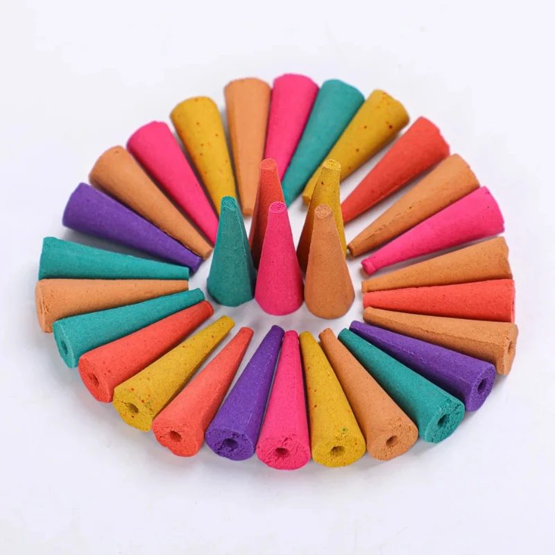 Natural 50/100g Oversized Backflow Incense Cones 20 Minutes Lavender Reflux Tower Incense Jasmine Sandalwood Scents for Home - Image 6